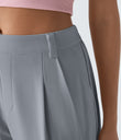 Mid Rise Pocket Barrel Leg Baggy Work Pants - Weathervane