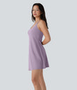 SoftlyZero™ Plush Molded Cups Low Support Dance Active Dress-Easy Peezy Edition A-D Cups - Tulip Purple
