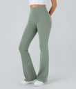 DayStretch High Waisted Pocket Flare Yoga Leggings - Iceberg Green