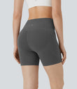 Halara UltraSculpt™ High Waisted Butt Lifting Tummy Control Pocket Shaping Training Biker Shorts 5'' - Volcanic Ash
