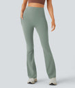 Halara UltraSculpt™ High Waisted Tummy Control Pocket Shaping Yoga Bootcut Leggings - Iceberg Green