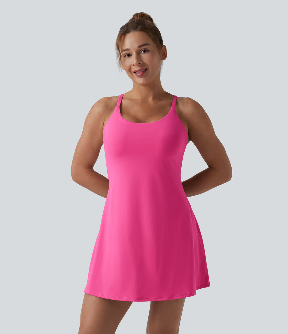 Softlyzero™ Plush Backless Active Dress-Easy Peezy Edition DD-F - Fuchsia Purple