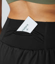 SoftlyZero™ Airy Super High Waisted 2-in-1  Cool Touch Yoga Shorts 5'' with Pockets-Longer Length - Black