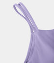 SoftlyZero™ Plush Double Straps 2-Piece Pocket Slip Dance Active Dress A-D Cups - Lavender