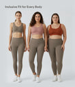 Halara UltraSculpt™ High Waisted Tummy Control Pocket Shaping Training Leggings - Dawn Brown