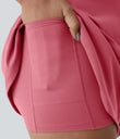 SoftlyZero™ Plush 2-in-1 Pocket Mini Active Dress DD-F Cups - Begonia Rouge