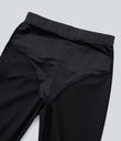 High Waisted Tummy Control Decorative Back Zipper Pockets Herringbone Work Leggings - Blue Graphite