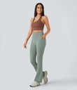 Halara UltraSculpt™ High Waisted Tummy Control Pocket Shaping Yoga Bootcut Leggings - Iceberg Green