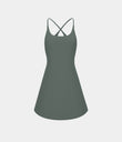 SoftlyZero™ Plush Backless Active Dress - Smoke Grey Green