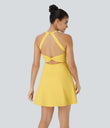 Flare Mini Dance Active Dress-Longer Length - Goldfinch
