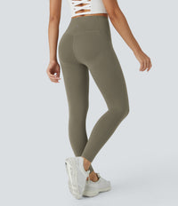 Halara UltraSculpt™ High Waisted Butt Lifting Tummy Control Pocket Shaping Workout Leggings - Grass Grey Green