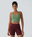 SoftlyZero™ Plush Cut Out Cropped Yoga Tank Top - Kashmir