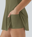 SoftlyZero™ Airy Backless Twisted Cool Touch Dance Active Dress-Easy Peezy Edition - Withered Green