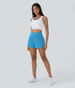 SoftlyZero™ Airy Super High Waisted 2-in-1 Cool Touch Yoga Shorts with Pockets - Swim Cap