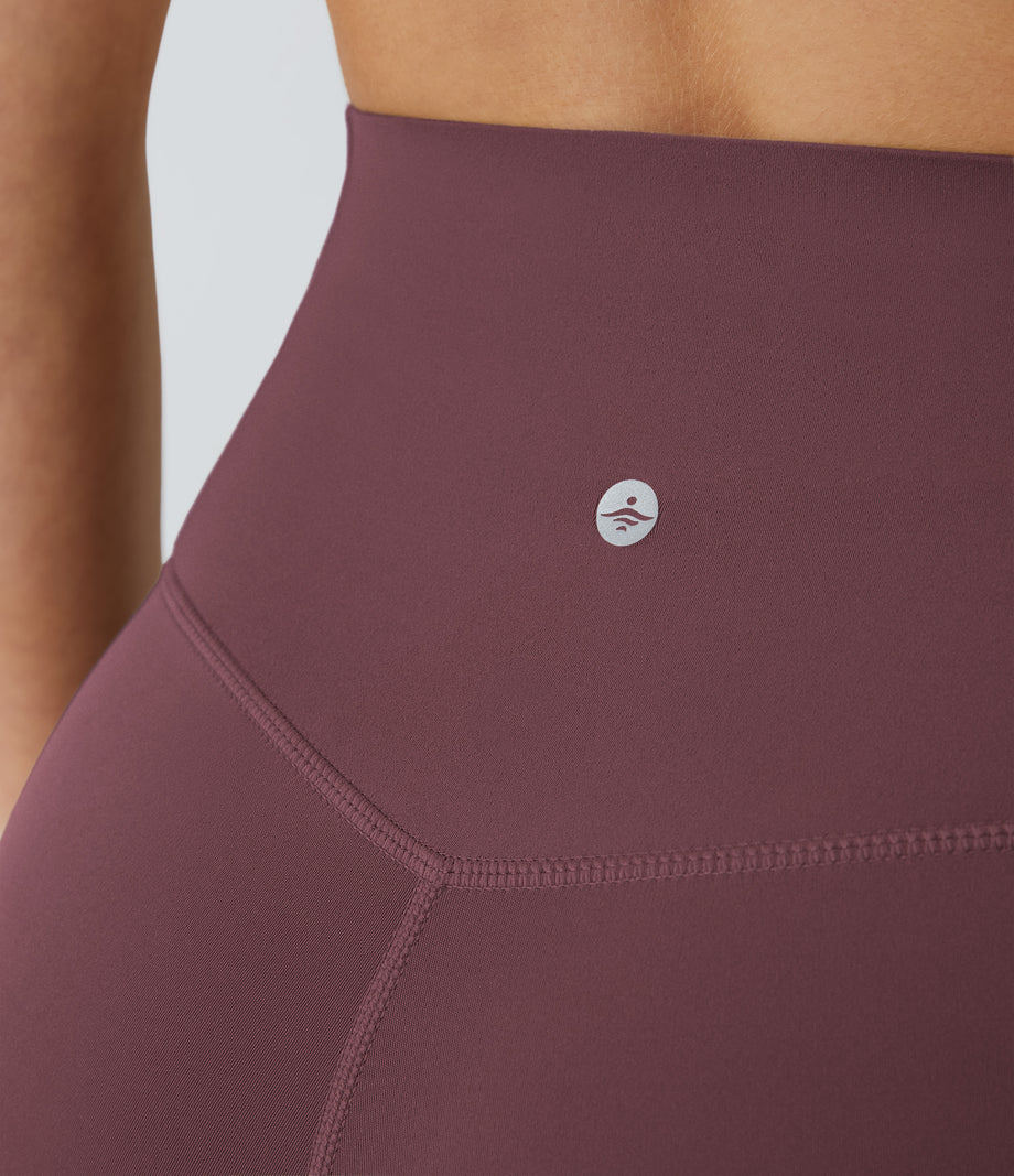 Halara UltraSculpt™ High Waisted Tummy Control Pocket Shaping Training Capri Leggings - Evening Red