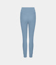 SoftlyZero™ Plush High Waisted Drawstring Pocket Plain Full Length Joggers - Grey Blue