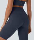 Halara UltraSculpt™ High Waisted Tummy Control Pocket Shaping Training Biker Shorts 9'' - Mood Indigo