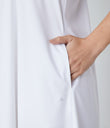 Breezeful™ Backless Racerback Side Pocket High Low Flowy Midi Quick Dry Casual Dress - White