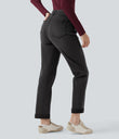 Halara Flex™ High Waisted Rolled Hem Casual Slim Jeans with Pockets - Poppy Seed Denim