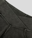 Halara Flex™ High Waisted Crossover Pocket Denim Casual Shorts 3" - Hemp Rope Black Denim