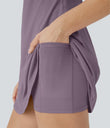 SoftlyZero™ Plush Backless Active Dress - Tulip Purple