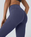 Halara UltraSculpt™ High Waisted Scrunch Butt Lifting Tummy Control Pocket Shaping Capri Training Leggings - Mood Indigo