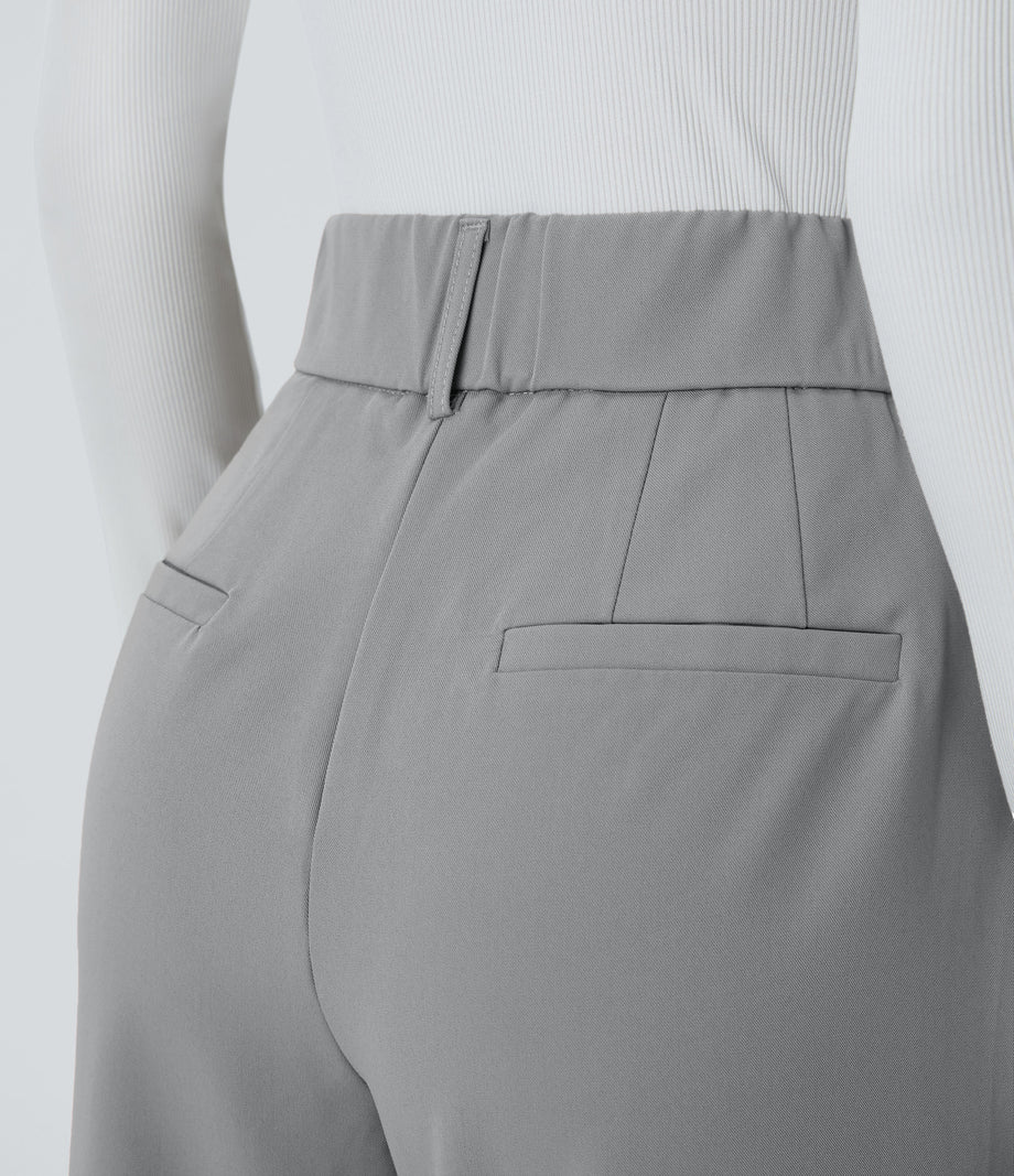 Halara Flex™ High Waisted Pocket Solid Work Tapered Pants - Quarry
