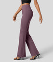 Halara Flex™ High Waisted Back Side Pocket Slight Flare Work Pants - Moonscape