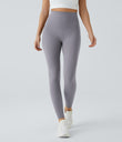 Halara UltraSculpt™ High Waisted Tummy Control Pocket Shaping Training Leggings - Falling Gray Purple