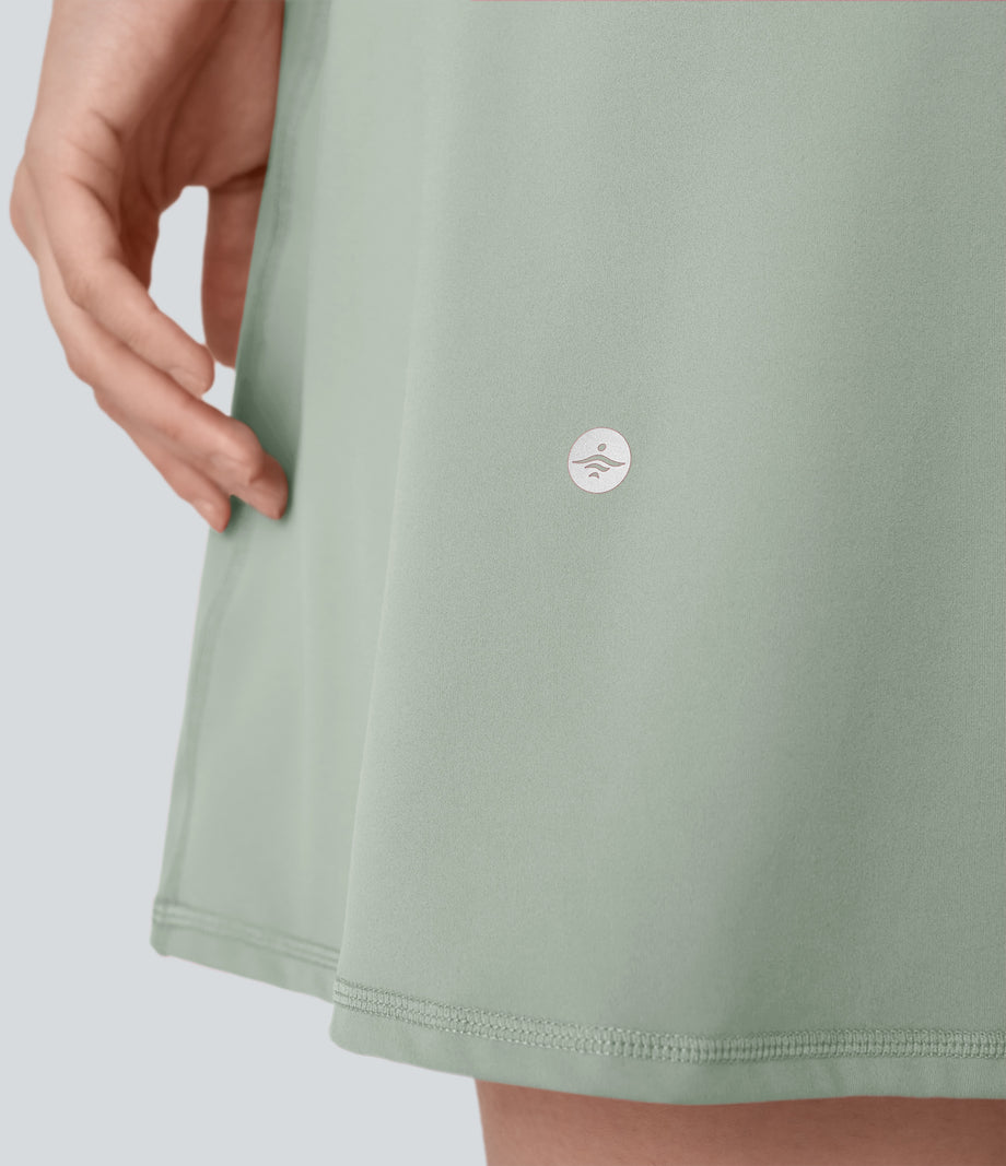 SoftlyZero™ Plush Backless Active Dress-Longer Length-Easy Peezy Edition - Sea Foam