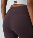 SoftlyZero™ Crossover Pocket Plain Leggings-UPF50+ - Dusky Evening purple