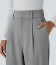 Halara Flex™ High Waisted Pocket Solid Work Tapered Pants - Quarry