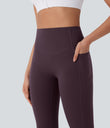 Halara UltraSculpt™ High Waisted Tummy Control Butt Lifting Ruched Pocket Shaping Yoga Leggings - Night's Purple