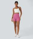 Halara UltraSculpt™ High Waisted Tummy Control Side Pocket Shaping Training Biker Shorts 5'' - Pink Power