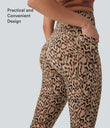 Halara UltraSculpt™ Leopard Print High Waisted Tummy Control Yoga Leggings with Pockets - Tan Leopard
