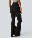 Halara Flex™ High Waisted Crossover Pocket Cool Touch Washed Casual Jeans - Graphite Black Denim