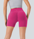 Halara UltraSculpt™ High Waisted Scrunch Butt Lifting Tummy Control Pocket Shaping Workout Biker Shorts 5'' - Fuchsia Purple
