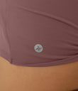 Double Straps Cropped Yoga Tank Top - Smoke Plum
