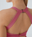 Backless Twisted Active Dress - Begonia Rouge