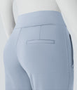 Halara Flex™ DayStretch Mid Rise Side Zipper Pocket Work Flare Pants - Baby Blue