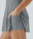 SoftlyZero™ Airy Backless Twisted Cool Touch Dance Active Dress-Easy Peezy Edition - Quarry