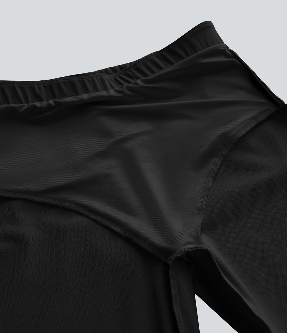 High Waisted Tummy Control Decorative Back Zipper Pockets Herringbone Work Leggings - Black