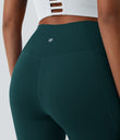 SoftlyZero™ Crossover Pocket Plain Leggings-UPF50+ - Viridian