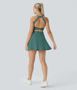 SoftlyZero™ Airy Backless Twisted Cool Touch Dance Active Dress-Easy Peezy Edition - Blue Spruce