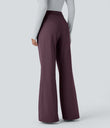 Halara Flex™ DayStretch High Waisted Pocket Work Flare Pants - Dusky Evening purple