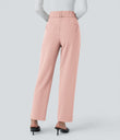 Halara Flex™ High Waisted Pocket Solid Work Tapered Pants - Peachskin