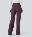 Halara Flex™ DayStretch Mid Rise Side Zipper Pocket Work Flare Pants - Dusky Evening purple