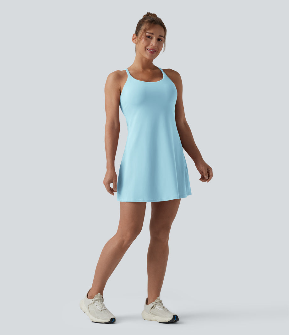 Softlyzero™ Plush Backless Active Dress-Easy Peezy Edition DD-F - Spun Sugar