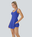 SoftlyZero™ Airy Backless Twisted Cool Touch Dance Active Dress-Easy Peezy Edition - Aster Blue