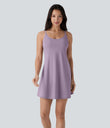 SoftlyZero™ Plush Molded Cups Low Support Dance Active Dress-Easy Peezy Edition A-D Cups - Tulip Purple